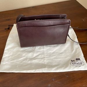 Vintage COACH Leather Shoulder Bag Swagger in Mahogany